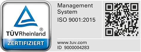 TÜV Rheinland zertifiziert